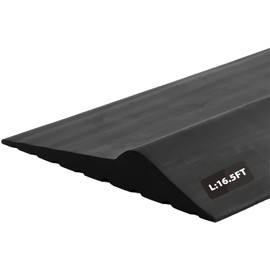 16.5Ft Universal Garage Door Bottom Threshold Seal Strip DIY Weather Stripping Replacement，Not Include Sealant/Adhesive (Black)