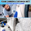 Pressure Washer Foam Cannon with Dual-Connector Tool, Pressure Washer Foam