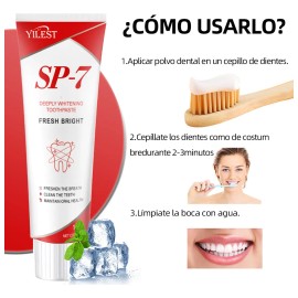 Pasta Dental Blanqueadora Y Eliminadora De Sarro Yilest Sp7