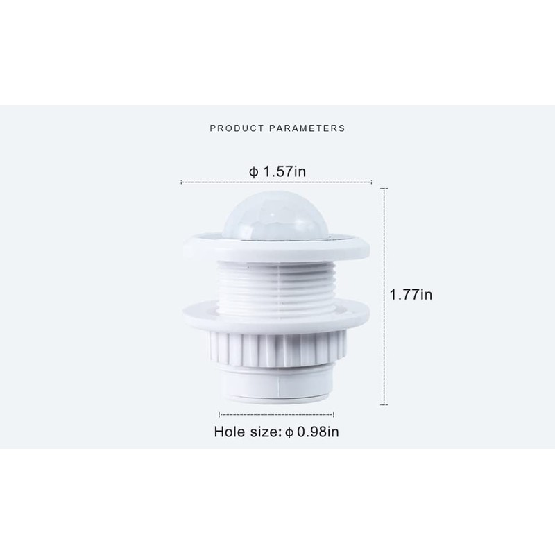 QDenglamp.Mini Motion Sensor Light Switch PIR Sensor Smart Detection Time