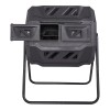 43-Gal Dual Chamber Composting Tumbler Large Tumbling Rotating Steel Frame