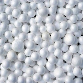 Crafts UK Polystyrene Ball - 20mm - 2cm - Pack of 25 - Sphere - Styrofoam Solid Sphere Foam for DIY Arts Craft Decorations Kids School