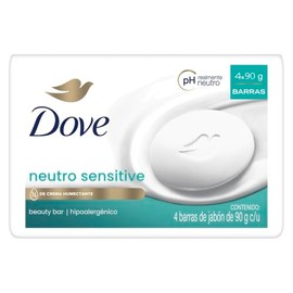 Dove Neutro Sensitive para piel altamente sensible Jabón de tocador compuesto 4x90g                                                                   