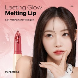 Nature Republic Nature Republic HONEY MELTING LIP (07 LYCHEE) SOFT LIP STICK, Hydrating jelly Gloss, Moisturizing balms, Sheer tint, Shine & Glowy Finish, korean make up