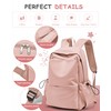 Pink School Backpack for Girls Boys,Waterproof Bookbag for Women Men,