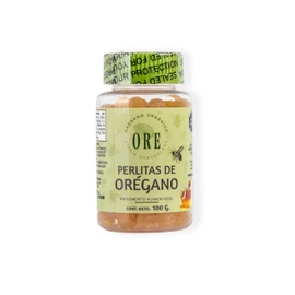 ORE Perlitas de Miel con Orégano 100 g | Con Propóleo, Eucalipto, Gordolobo y Sauco | Suplemento Alimenticio | Presentación en Perlitas