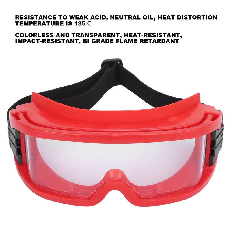 Safety Goggle Glasses Full Sealing Scratch Resistant Antiflaming Fireproof Heat