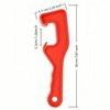 5 Gallon Paint Can Opener Tool - Heavy-Duty Red Plastic