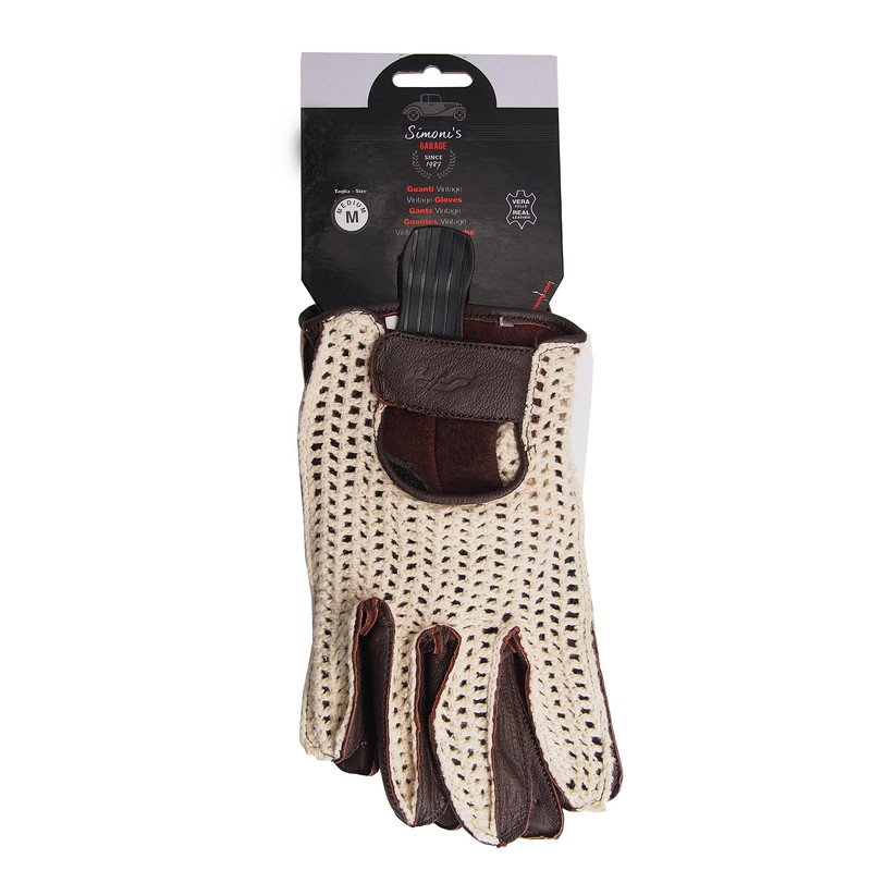 SIMONI RACING GV2M Soft Genuine Leather Cotton Mesh Car Gloves