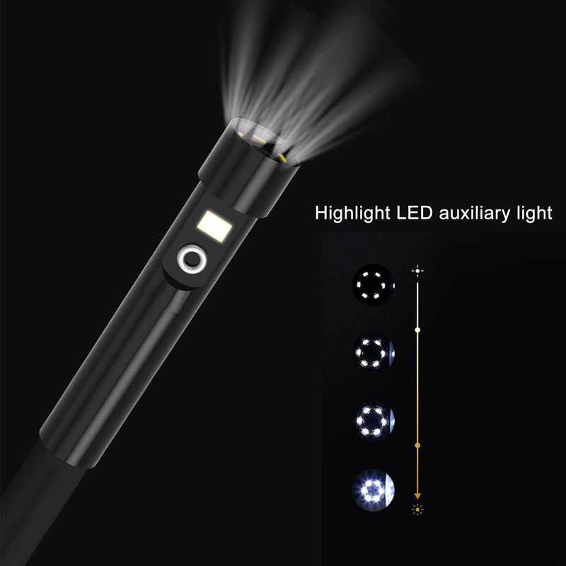 Handheld Industrial Endoscope HD 7in 7.9mm Dual Lens IP67 ABS