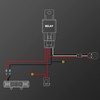 RIGIDON Wiring Harness Additional Headlight Cable Set Relay Adapter for