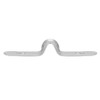 sourcing map 5mm(0.2") Rigid Pipe Strap, 2 Holes Tube Strap