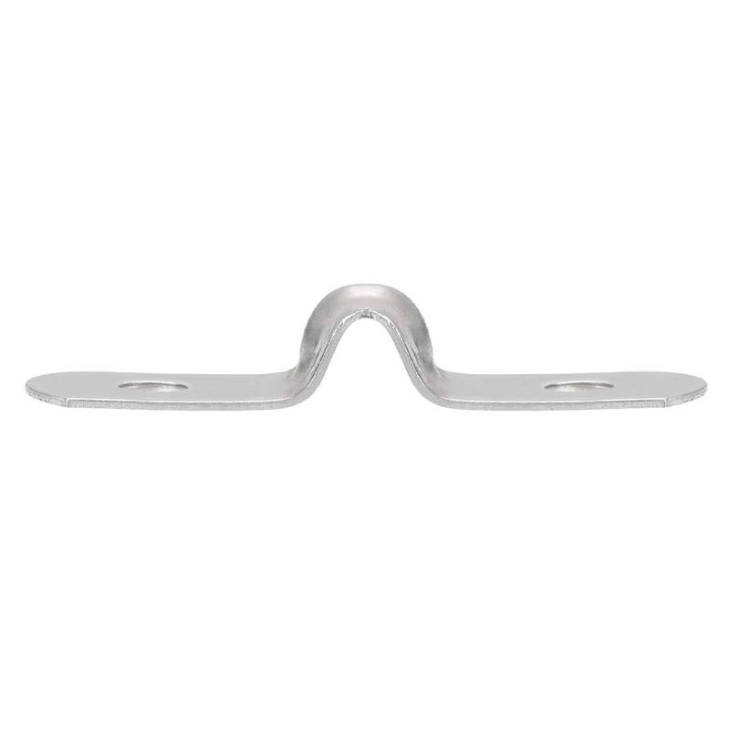 sourcing map 5mm(0.2") Rigid Pipe Strap, 2 Holes Tube Strap