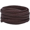 GORGECRAFT 5m x 10mm PU Braided Leather Cord Bolo Tie