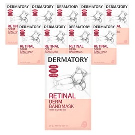 Dermatory Pore Tightening Retinalderm Band Mask Pack, 10 Pieces, 1 Pack / 더마토리 모공탄력 레티날덤 밴드 마스크팩, 10개, 1개입