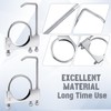 Datanly 1 Pcs 5 Inch Universal Exhaust Clamp with Hanger,
