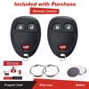 KeylessOption Keyless Entry Remote Control Car Key Fob Replacement for