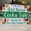 Girl Scout Cookie Sale - Yard Sign with Metal Stakes