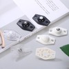uxcell 16 Pcs Self Adhesive Caster Wheels, 360 Degree Rotation
