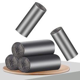 Bolsa de basura pequeña, de 2 a 2.6 galones / 10 litros, bolsas de basura gris oscuro, 300 unidades