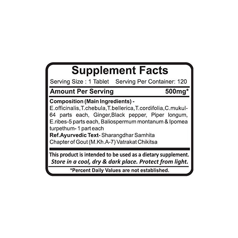 Kaishore Guggul - 2 Bottles - (Each Bottle: 120 Tablets