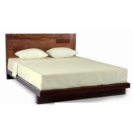 100% Cotton Bedsheet | Soft Fitted Bedsheets | Breathable – and Durable Bed Sheet | Luxurious Comfortable Fitted Sheets for a Peaceful Sleep for Home – Hotels – Spa Beds (Cream, Single)