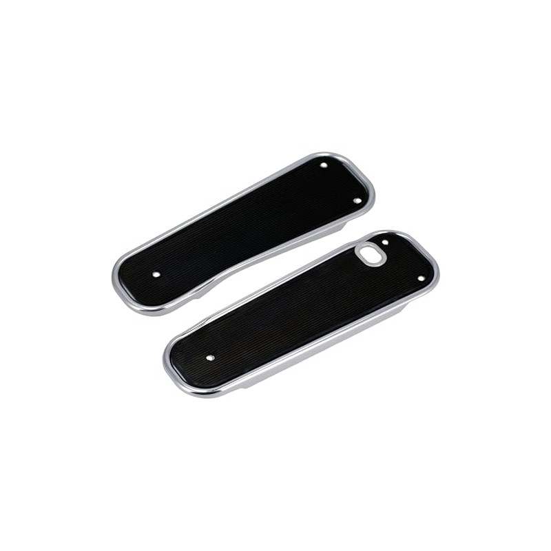 Set of Running Boards Right and Left Rubber Black for