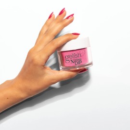 Gelish Powder Dip Collection (High Voltage) Bright Pink Nail Dip Powder, Bright Pink Nail Powder, Dip Powder Colors, 1.5 ounce