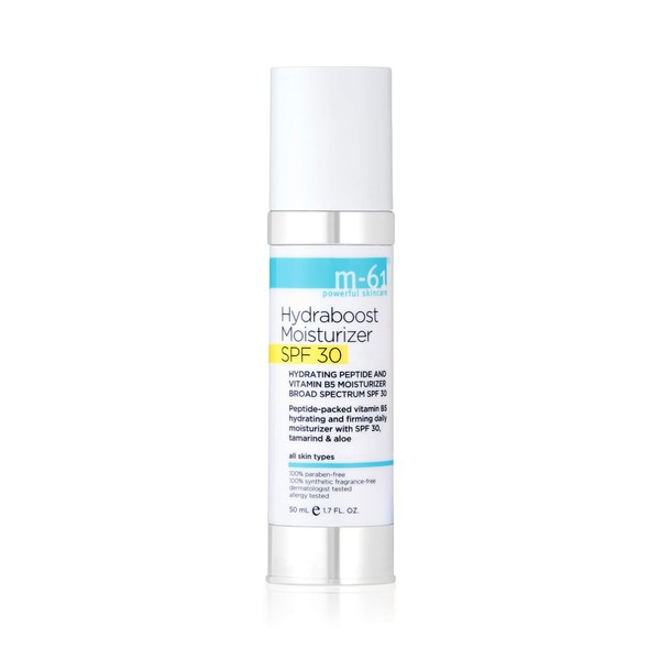M-61 Hydraboost Moisturizer SPF 30- Unscented hydrating daily SPF 30 moisturizer with hyaluronic, vitamin B5 & E