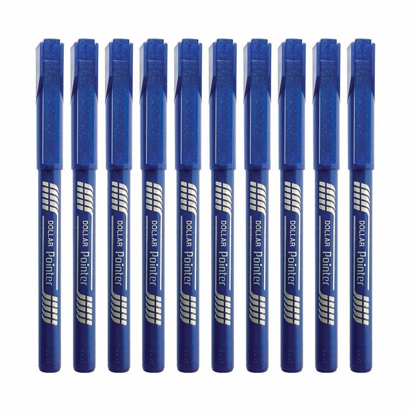 Fineliner Pens, BLUE, Pack of 10, Extra Fine Point (0.3mm),