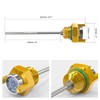 NICECNC Gold Oil Dipstick with Gauge Oil Level Indicator Compatible