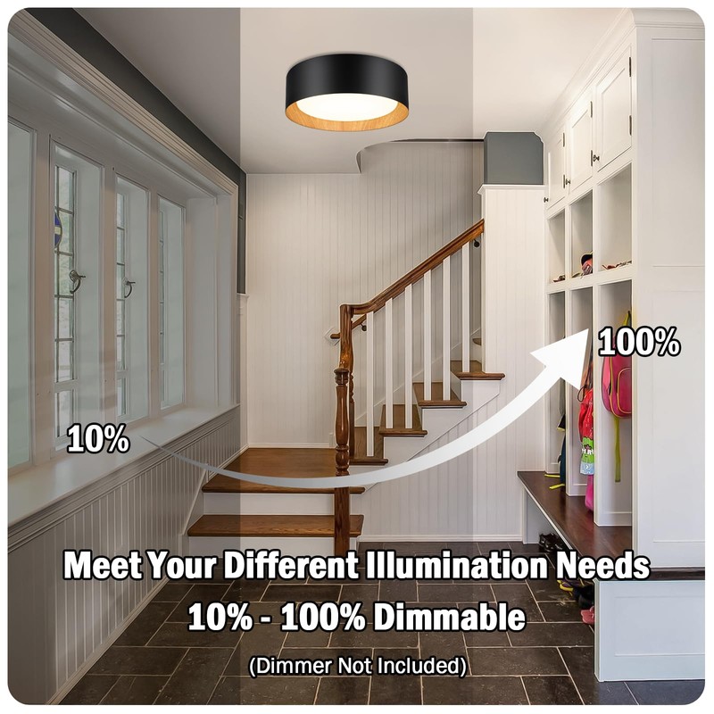 Flush Mount Ceiling Light, 13in 250W Equivalent LED Ceiling Light