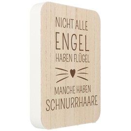 Spruchreif | Saying Board | Decorative Board with Cat Saying | Wooden Stand with Saying | Decorative Stand with Lettering | Sign for Cat Owners | Gifts for Cat Owners and Cat Lovers