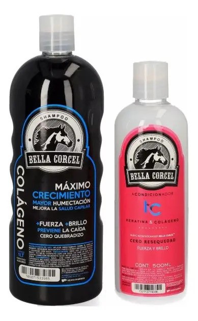 Bella Corcel Kit Shampoo Colagenoac Maximo Crecimiento mi