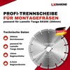 LXDIAMOND Diamond Cutting Disc 200 mm for Concrete Masonry Brick
