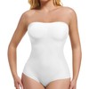 ONEW Women's Strapless Bandeau Shapewear Body Cami Bodysuit Top with