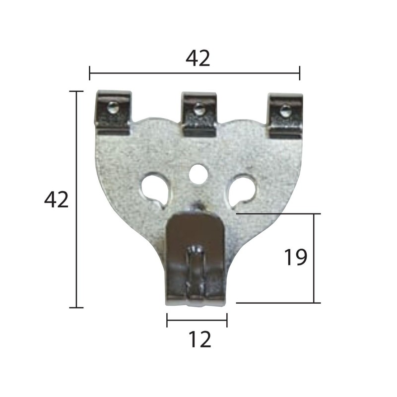 Fukui Metal Crafts 4051W-10 Iron Standard X Hooks, Large, White,