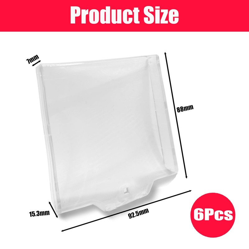 6Pcs Call Point Cover,Hinged Clear Fire Alarm Protective Covers,Compatible with