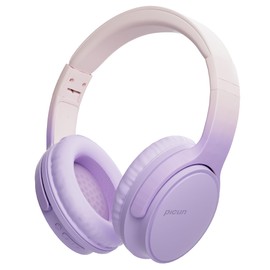 Jassco Wireless Headphones, Bluetooth Over Ear Headsets with Microphone, Hi-Fi Audio, 60H Playtime, Touch Control, Foldable Lightweight, On-Ear Headphones for Girls Women, Travel, Work, Purple