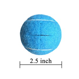 HiBallBall 2 Pack Precut Tennis Balls for Walkers, Heavy Duty Long Lasting Felt Pads for Furniture Legs and Floor Protection (Blue)