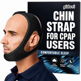 PIDOTI Correa de barbilla para usuarios de CPAP  Soporte bucal cómodo para fomentar la respiración nasal con la boca cerrada para hombres y mujeres...