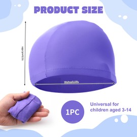 Kids Swimming Caps Soft Stretchable And Comfortable Durable Anti-tear for Hair Protection Anti-slip Swim Cap for Long Short Hair Kids Children Boys and Girls