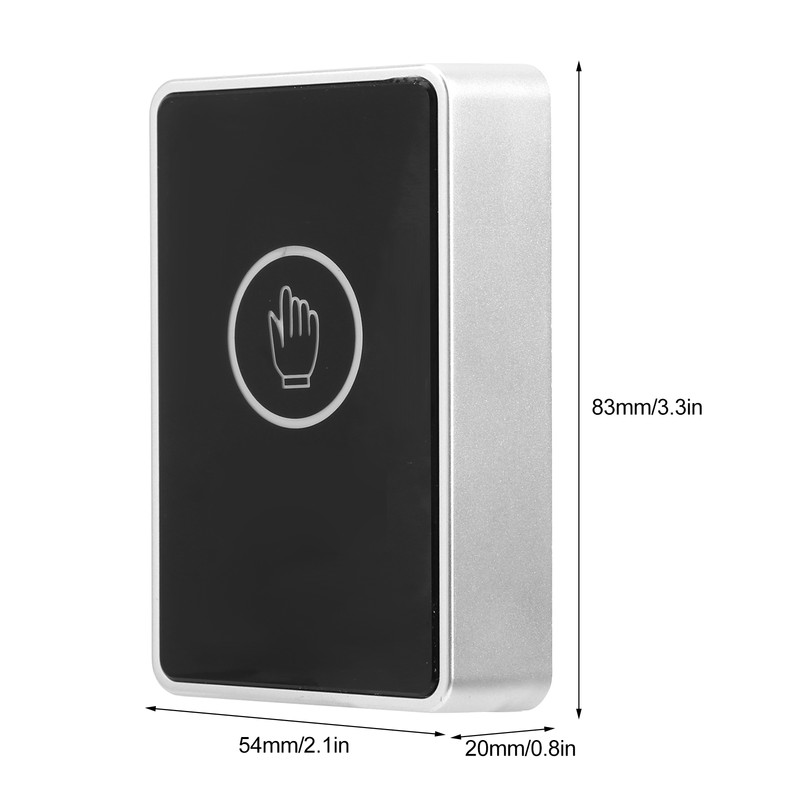 Door Exit Button LED Infrared Access Control Backlit Switch ABS