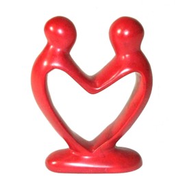 Eternal Lovers - Valentines Heart Design - Created from one piece of stone