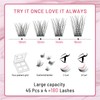 Lash Clusters 180 Pcs Cluster Lashes DIY Individual Lashes Fluffy