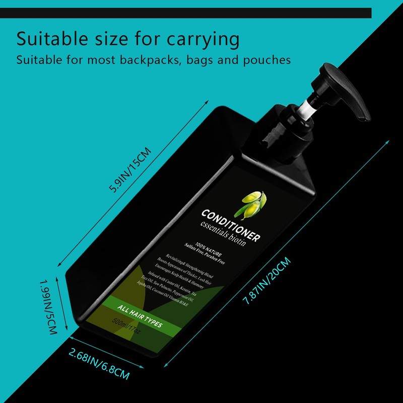 Joyfulmap 2 Pack 17oz Extra Large Flask Kit Hidden Alcohol