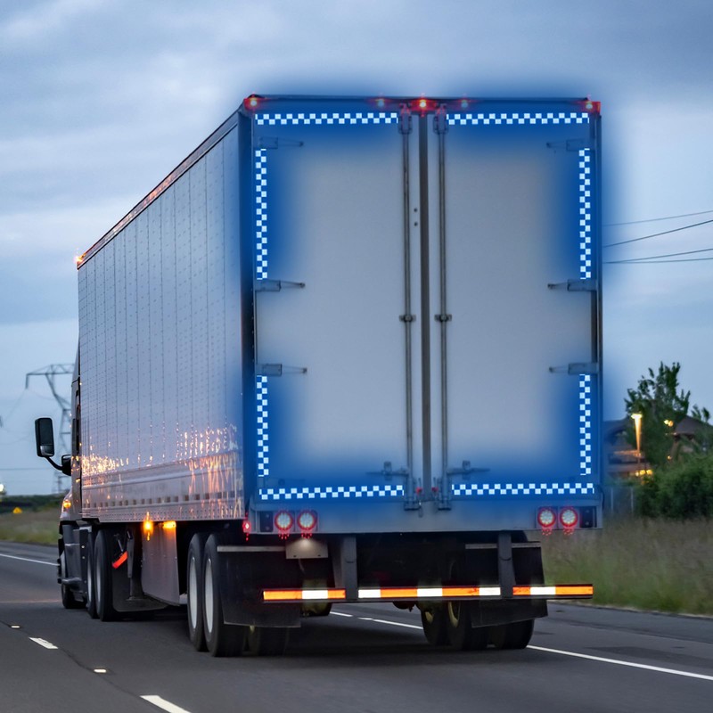 MECCANIXITY Reflective Tape, 2 Inch x 16 ft Self-Adhesive Trailer