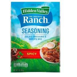 Hidden Valley 3 Packs of Hidden Valley Ranch SPICY Salad Dressing & Seasoning MIX You Get 3