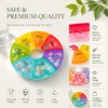 7 Day Pill Box Organiser Round Compact Travel Pill Box,