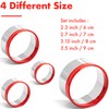 4 Pcs Round Cookie Cutters - Circle Biscuit Cutter Set,